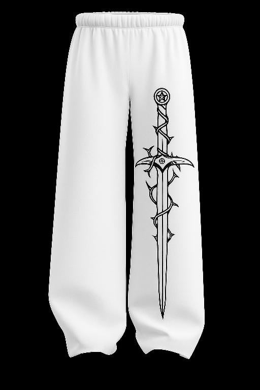 Thorn-Woven Blade Wide-Legs